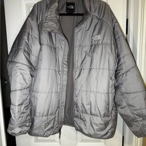 The North Face Silver Puffer Jacket